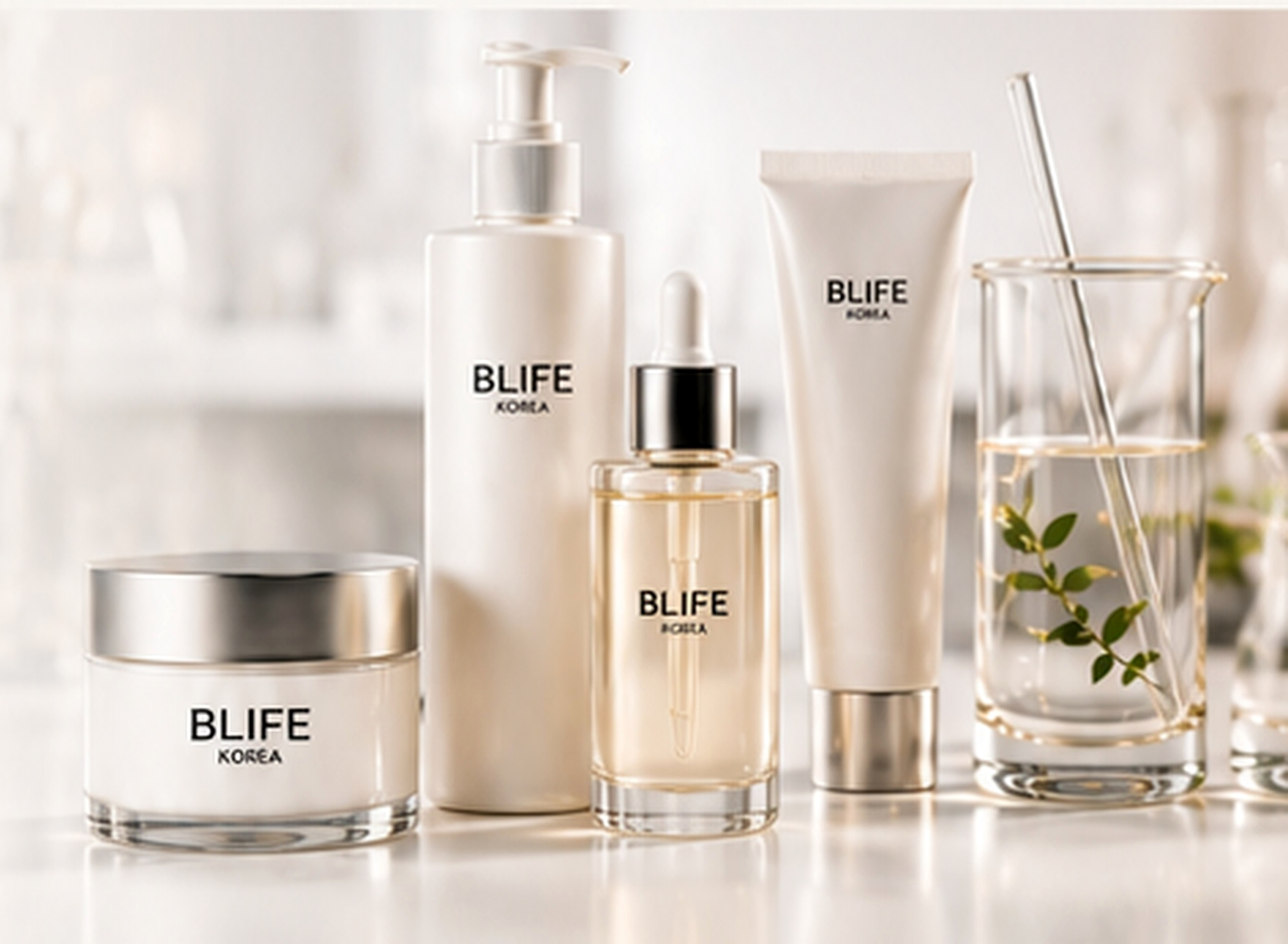 Premium Korean beauty product development visual